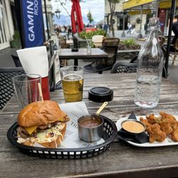 The Ballarat Trading Co - Chicken burger and cauliflower bites.