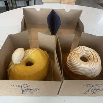 The Salty Donut - Mango glazed and toasted coquito donut - Donuts Near Me - Orlando, Florida