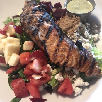Southwest Cafe - Santa Fe Salad with Salmon & Goat Cheese - Mexican Near Me - Ridgefield, Connecticut Southwest Cafe - Santa Fe Salad with Salmon & Goat Cheese - Mexican Near Me - Ridgefield, Connecticut