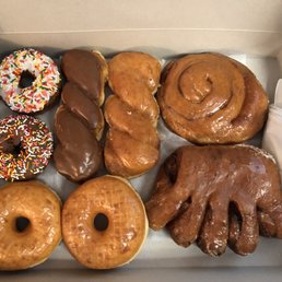 a variety of donuts in a box a variety of donuts in a box