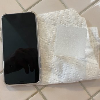 The Vegas Iceman - Large cube ice next to an iPhone X for scale. These Ice cubes are awesome and perfect for cocktails - Performing Arts Near Me - Las Vegas, Nevada