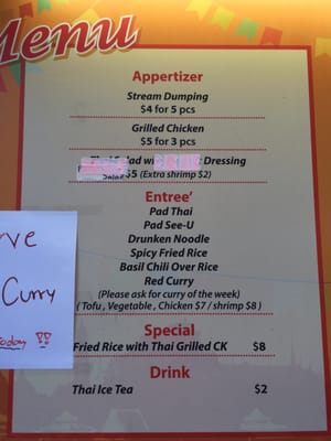 Menu photo 5 Miracle Thai New York, NY