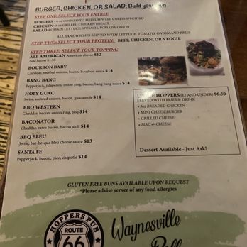 Hoppers Pub - Menu - Pubs Near Me - Waynesville, Missouri