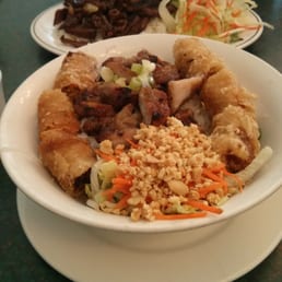 #50. Grilled chicken, spring rolls and vermicelli. #50. Grilled chicken, spring rolls and vermicelli.