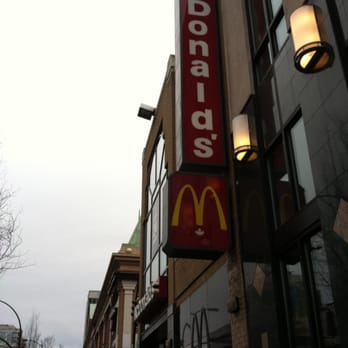 McDonald's - a mcdonald's sign on the side of a building - Fast Food Near Me - Victoria, British Columbia McDonald's - a mcdonald's sign on the side of a building - Fast Food Near Me - Victoria, British Columbia