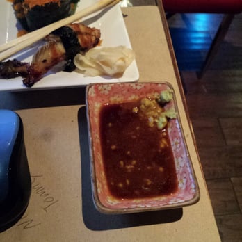 Zono Sushi - Massago & Quail Eggs (top), Unagi sushi (middle) & my condiments (bottom) - Sushi Bars Near Me - Glendale, California Zono Sushi - Massago & Quail Eggs (top), Unagi sushi (middle) & my condiments (bottom) - Sushi Bars Near Me - Glendale, California