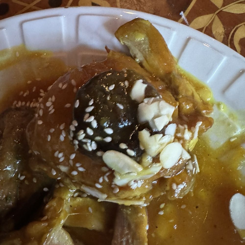 Marrakesh Restaurant - Chicken with honey & prunes - Moroccan Near Me - Portland, Oregon