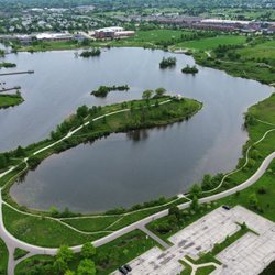 Gallery Park - Aerial view,, facing southwest