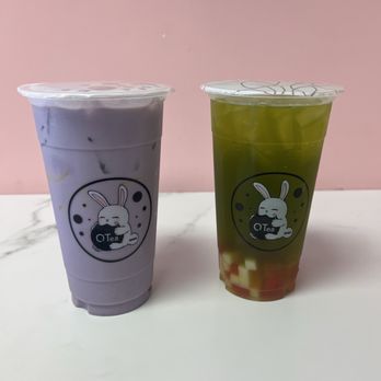 QTea Boba - Taro MT w egg pudding / honeydew w rainbow jelly - Bubble Tea Near Me - SACRAMENTO, California