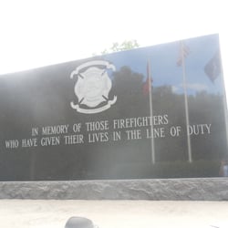Connecticut Fallen Firefighter Memorial - Reverse of monument