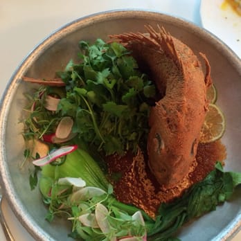 Fishing With Dynamite - The Red Snapper plating was beautiful - Seafood Near Me - Manhattan Beach, California