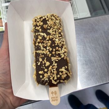 Paco Pops - peanut butter poscicle, hand dipped in chocolate and then covered with nuts. - Ice Cream & Frozen Yogurt Near Me - Porter, Texas