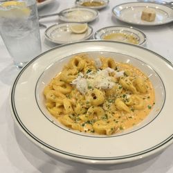 Three cheese tortolini with crab meat lump