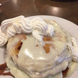 This was my cinnamon pancakes deluxe.  The service at Bob Evans was WONDERFUL.