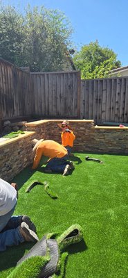 retaining walls - retaining wall work with some lights ,artificial grass retaining walls - retaining wall work with some lights ,artificial grass
