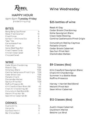Menu photo 8 Rebel Kitchen + Bar Lombard, IL Menu photo 8 Rebel Kitchen + Bar Lombard, IL