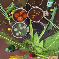 Variety of  soup base choices.