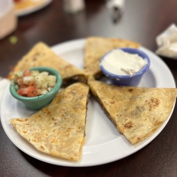 Del Tacos - a plate of quesadillas and a bowl of salsa - Tacos Near Me - Stroudsburg, Pennsylvania