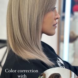 Artem K Hair Salon - Color correction with creating new color , Done by - Artem