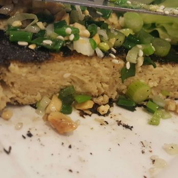 Loving Hut - Milpitas - Cross section of "fake fish" - it's really good. Bean curd wrapped in seaweed for skin. - Vegetarian Near Me - Milpitas, California