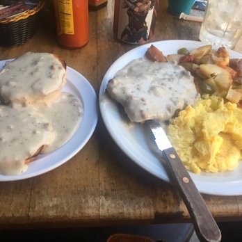 Vivian's Cafe - Chicken fried steak, eggs, home fries. Came with biscuits and gravy. - Breakfast & Brunch Near Me - Studio City, California