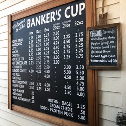 The Banker's Cup - Menu 11/16/2021