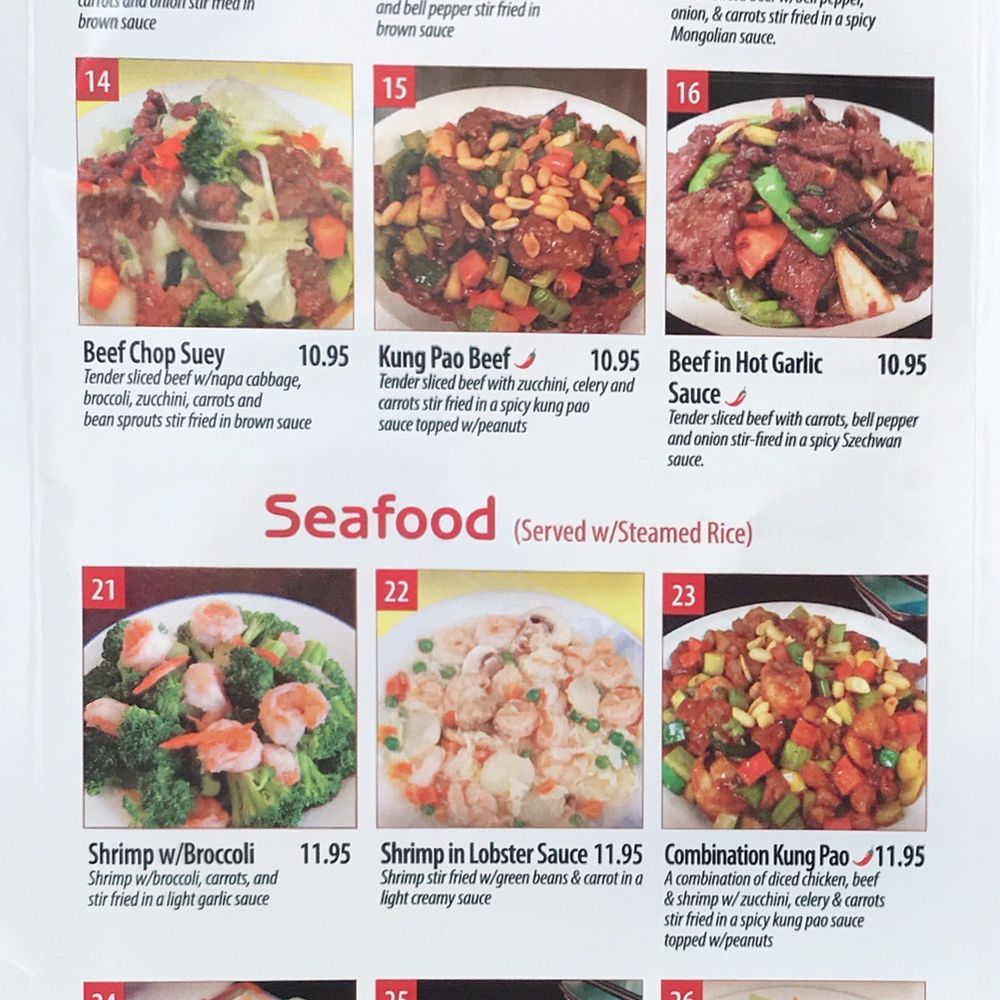 China One - Menu October 2020 - Chinese Near Me - Upland, California