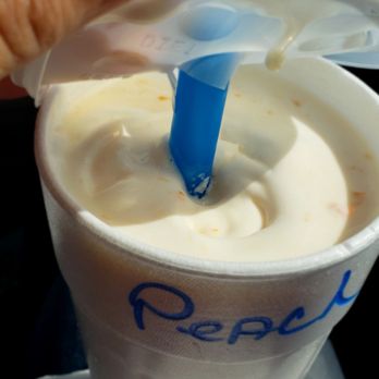 John's Drive In - Large Peach milkshake - Burgers Near Me - Kitty Hawk, North Carolina