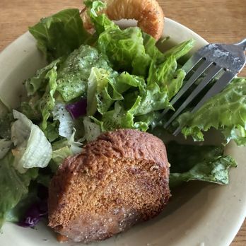 New York Hill Restaurant - Side salad with house made croutons. - New American Near Me - Thurber, Texas
