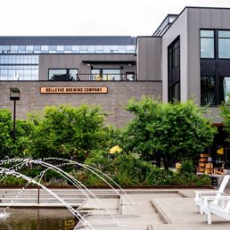 Exterior outside entrance of Bellevue Brewing Company - Spring District Brewpub - Bellevue, Washington Exterior outside entrance of Bellevue Brewing Company - Spring District Brewpub - Bellevue, Washington