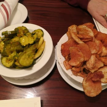 Chicago q - Delectable pickle slices and homemade chips - Barbeque Near Me - Chicago, Illinois