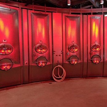 HALL Rutherford - Modern fermenters - Wine Tours Near Me - St. Helena, California