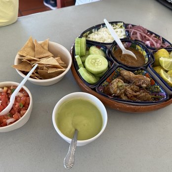 Rancho Viejo - The sides that comes with tacos - Mexican Near Me - La Paz, BCS
