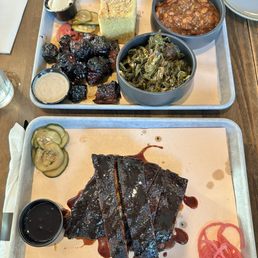 The BBQ Platter and ribs The BBQ Platter and ribs