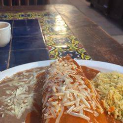 El Cancun Mexican Restaurant - Red wet burrito