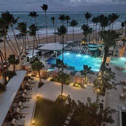 San Juan Marriott Resort & Stellaris Casino - Pool At night
