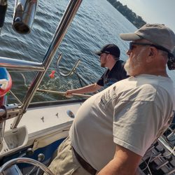 Down Time Sportfishing Charters - First time dipping crabs