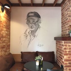 Harry's Deli - Amazing artwork in Harry's deli