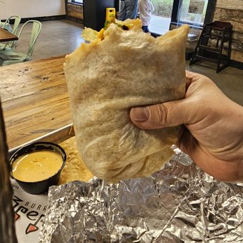 3 Pepper Burrito Co - Half of a SMALL Caliente chx burrito - Tex-Mex Near Me - Fort Myers, Florida 3 Pepper Burrito Co - Half of a SMALL Caliente chx burrito - Tex-Mex Near Me - Fort Myers, Florida