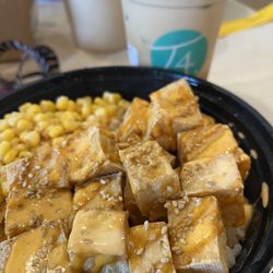 T4 and Poke - Fried Tofu bowl