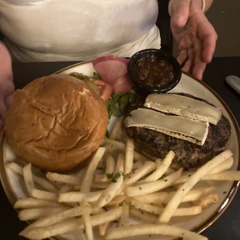 Elevations Eatery And Bar - Another pic of the Brie burger! Looks are deceiving! - Salad Near Me - Estes Park, Colorado Elevations Eatery And Bar - Another pic of the Brie burger! Looks are deceiving! - Salad Near Me - Estes Park, Colorado