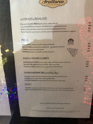 Menu photo 1 Bella Trattoria Italian Bistro Riverside, CA