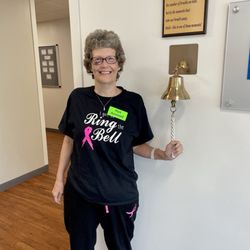 Beatnik's - Ringing the bell in the shirt Beatniks designed for my big day.