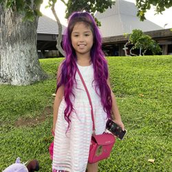 Julie's Place - Purple and pink hair done by Sandra k