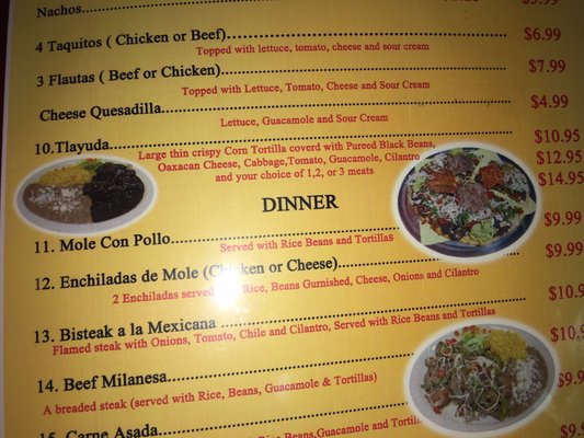 Menu photo 8 El Charro Oaxaca Victorville, CA