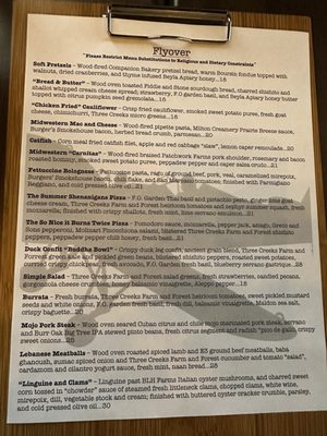 Menu photo 3 Flyover Columbia, MO