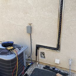 Hole from abandon AC lines