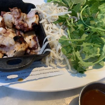 Lure - grilled octopus & baked lettuce wraps - Seafood Near Me - Atlanta, Georgia Lure - grilled octopus & baked lettuce wraps - Seafood Near Me - Atlanta, Georgia