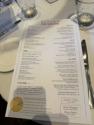 Menu photo 5 Bistro Don Giovanni Napa, CA