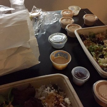 Rice Mediterranean Kitchen - so much yummy sauce! - Middle Eastern Near Me - Doral, Florida Rice Mediterranean Kitchen - so much yummy sauce! - Middle Eastern Near Me - Doral, Florida